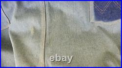 Vintage 70s Store Display Wrangler Jeans Blue Denim Sun Faded 945 Rare 60×42
