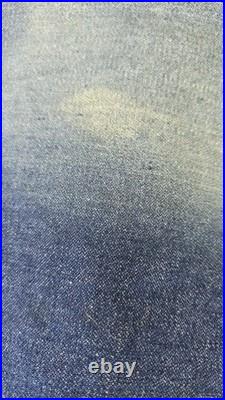 Vintage 70s Store Display Wrangler Jeans Blue Denim Sun Faded 945 Rare 60×42