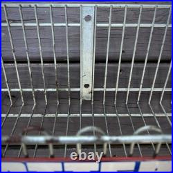 Vintage 70s Union Carbide Eveready Powerhouse Batteries Metal Display Rack Shelf