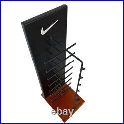 Vintage 90's Nike Sunglasses Store Display Metal & Wood Large Stand 23 Tall