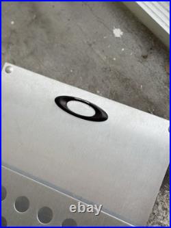 Vintage 90's Oakley Display Case Brochure Magazine Holder Metal Rack Holder