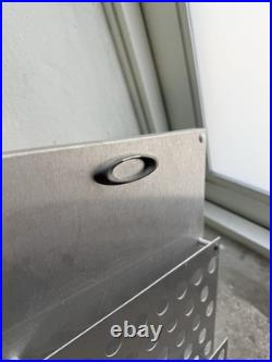 Vintage 90's Oakley Display Case Brochure Magazine Holder Metal Rack Holder