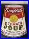 Vintage-90s-Campbells-Soup-Tomato-Porcelain-Man-Cave-Store-Sign-Display-Garage-01-noqg