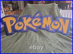 Vintage 90s Pokemon store display sign