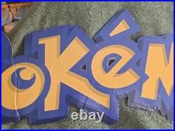Vintage 90s Pokemon store display sign