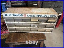 Vintage AC Delco Guide Miniature Lamps Bulbs Lighting Store Display Cabinet Shop