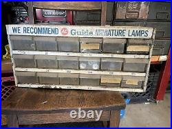 Vintage AC Delco Guide Miniature Lamps Bulbs Lighting Store Display Cabinet Shop