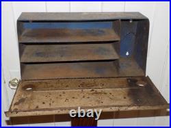 Vintage AC Filler Caps Store Wall Mount Display Cabinet