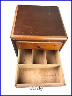 Vintage ACE COMBS Four Drawer Store Counter Advertising Display Cabinet Box Cube