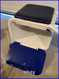 Vintage ASICS Shoe Fitting Stool Store Display 90s 2000s Advertising Rolling