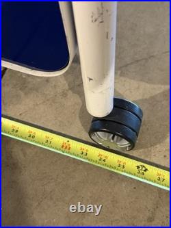 Vintage ASICS Shoe Fitting Stool Store Display 90s 2000s Advertising Rolling