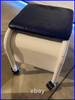 Vintage ASICS Shoe Fitting Stool Store Display 90s 2000s Advertising Rolling