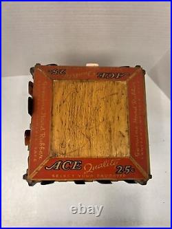 Vintage Ace Combs Rotating Store Display With 15 Ace Combs