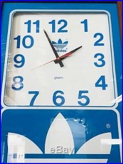 Vintage Adidas Display Clock 1980s Adidas Clock Rare Vtg Adidas Store Display