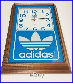 Vintage Adidas Display Clock 1980s Adidas Clock Rare Vtg Adidas Store Display
