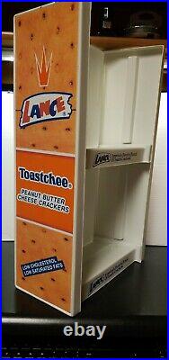Vintage Advertising Lance Cookie Cracker Store Counter Plastic Display Rack