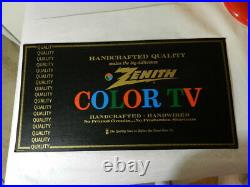 Vintage Advertising Sign- Zenith Color Tv Store Counter Sign- Vintage Television