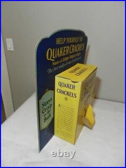 Vintage Advertising Store Display- 1930's Quaker Crackels By Quaker Oats Co
