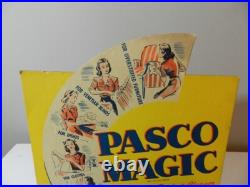 Vintage Advertising Store Display- 1950's Pasco Magic Cleaner Store Display-rare