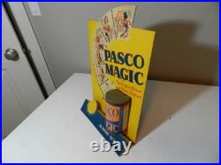 Vintage Advertising Store Display- 1950's Pasco Magic Cleaner Store Display-rare