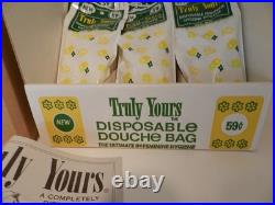 Vintage Advertising Store Display-1968 Truly Yours Disposible Douche Bag Display