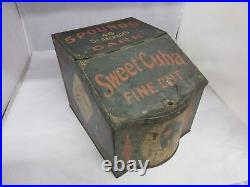Vintage Advertising Sweet Cuba Store Bin Counter Canister Tin 928-s