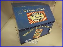 Vintage Advertising Tobacco Beech-nut Store Counter Display Bin Tin G-629