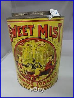 Vintage Advertising Tobacco Sweet Mist Store Counter Display Bin Tin 198-x