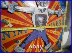 Vintage Aerosmith Nine Lives Cardboard Store Display Standee Motorized Ad