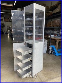 Vintage Aluminum Oakley Display Cabinet, Design 6' x16x16