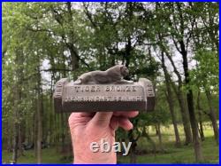 Vintage American Brake Shoe Company Tiger Bronze Paperweight Auto Train Aircraft Vintage American Brake Shoe Company Tiger Bronze Paperweight Auto Train Aircraft