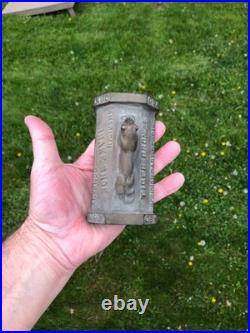 Vintage American Brake Shoe Company Tiger Bronze Paperweight Auto Train Aircraft