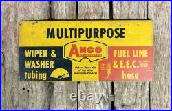 Vintage Anco Auto Products Windshield Wipers & Fuel Line Hose Display Rack Sign
