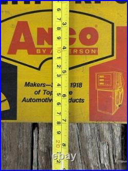 Vintage Anco Auto Products Windshield Wipers & Fuel Line Hose Display Rack Sign