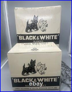 Vintage Animated Black & White Scotch Whiskey Barking Scottie Dogs Store Display