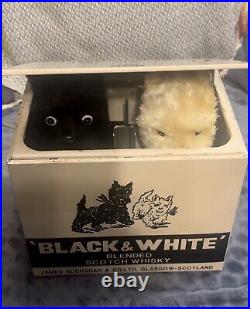 Vintage Animated Black & White Scotch Whiskey Barking Scottie Dogs Store Display