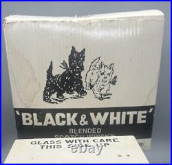 Vintage Animated Black & White Scotch Whiskey Barking Scottie Dogs Store Display