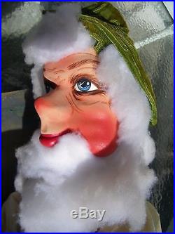 Vintage Animated Mechanical Store Display Figure Christmas Elf Gnome