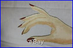 Vintage Animatronic Lady's Arm & Hand for Carpet Display Works Perfectly
