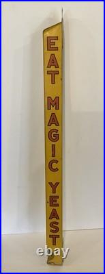 Vintage Antigue Hanging Magic Yeast Metal Store Display Owl Motif 27