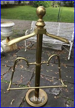 Vintage Antique Brass Store Display Costumer Clothing Holder