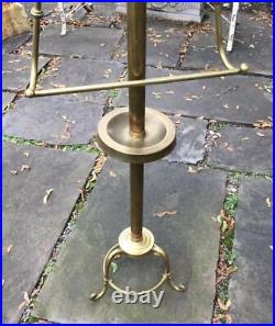 Vintage Antique Brass Store Display Costumer Clothing Holder