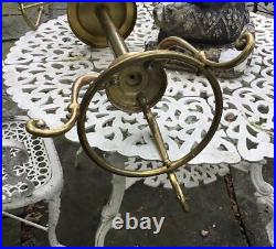 Vintage Antique Brass Store Display Costumer Clothing Holder