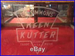 Vintage Antique Keen Kutter Advertising Display Cabinet Sign