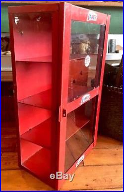Vintage Antique Lance Tom's Country Store Display Case Cabinet 1950's Showcase