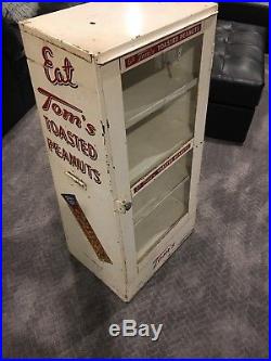 Vintage Antique Tom's Toasted Peanuts Store Display Cabinet Rare! Local Pickup