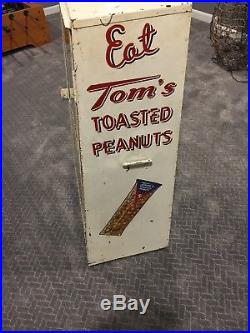Vintage Antique Tom's Toasted Peanuts Store Display Cabinet Rare! Local Pickup