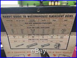Vintage Antique Westinghouse Flashlight Lamps Bulbs Store Counter Display Nr