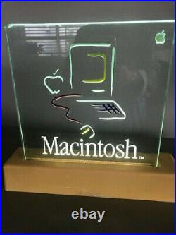 Vintage Apple Macintosh Picasso Lighted 1984 Dealer Sign RARE