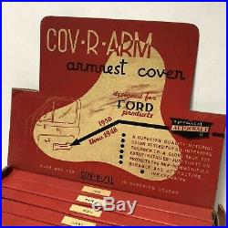 Vintage Arm Rest Cover Auto Accessory Store Display 1938-48 Ford Hot Rod NOS